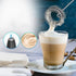 Powerful Handheld Milk Frother and Foam Maker for Lattes - Whisk Drink Mixer, Mini Foamer for All Coffees, Matcha, Hot Chocolate (Black). With a s...