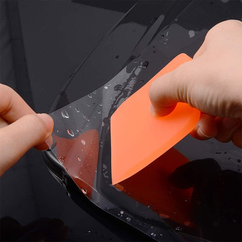 EHDIS Small Squeegee 2pcs Soft Rubber PPF Squeegee Wrapping Scraper for Curved Surfaces Vinyl Wrap Installation Tool,Vehicle Window Mirror Water W...