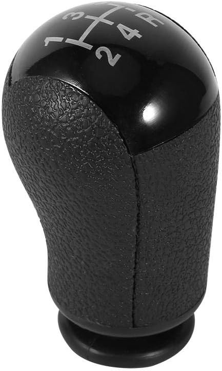 Shift Knob, 5 Speed MT Gear Stick Shift Knob for MK3 S-MAX New Black Grey (Black)...