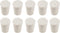 10 Pcs 2# White Solid Rubber Stoppers Tapered Lab Plugs, Dia. 20mm x Dia. 15mm - Height 26mm...