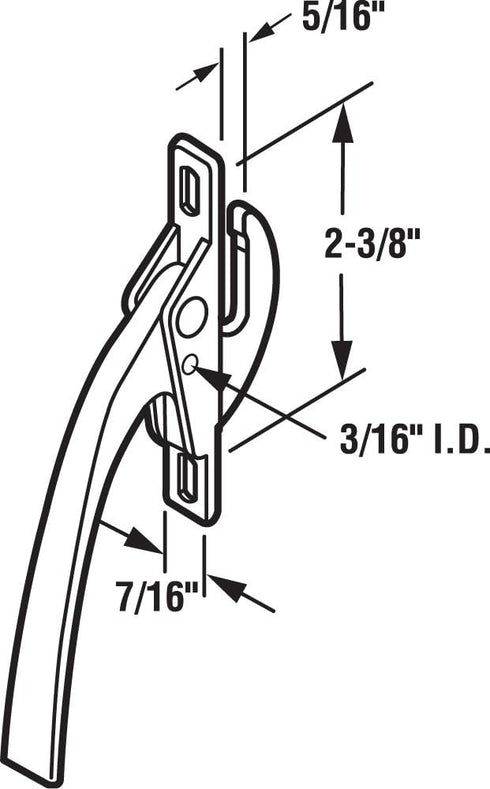Prime-Line H 3540 Bronze Casement Window Locking Handle (Single Pack)...
