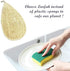 Natural Loofah Dish Sponge Pack 15 Vegetable Scrubber for Kitchen - 100% Biodegradable Compostable Dishwashing Scouring Pad Zero Waste Plastic Fre...