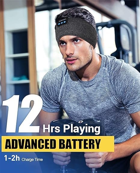 Sleeping Headphones Bluet00th Headband, Sleeping Headphones Wireless Bluet00th, Long Time Play Sleeping Headsets with Built in Speakers Perfect fo...
