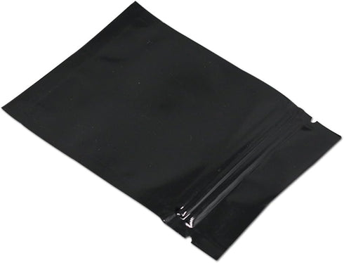 100 Pack Mylar Bags for Zip Reusable Small Aluminum Foil Lock Package Bag Candy DIY Chocolate Coffee Nut Food Long Term Storage Zipper Lock Packag...