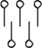 5 Pack 5/32 Allen Wrench Standard Hex Dogging Key with Full Loop, Solid Metal Allen Key Set for Push Bar Panic Exit Devices...