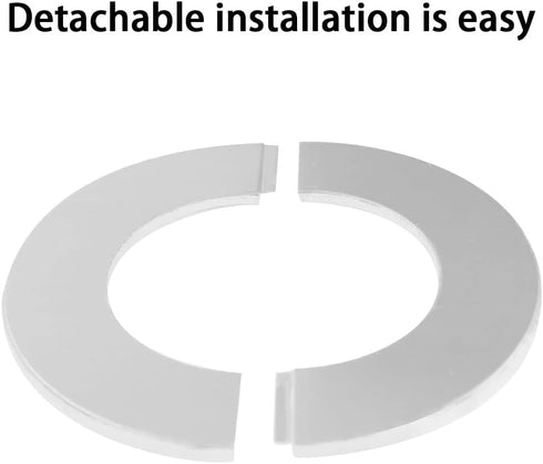 Stainless Steel Wall Split Flange, SAFYY Self Adhesive Split Pipe Flange, Round Escutcheon Plate Floor and Ceiling Plate Cover Split Flange, Suita...