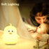 WHA&DARREN Penguin Night Light for Kids, Children Lamp Portable Rechargeable Silicone Baby Night Light, Remote Controlled Children's Animal Lamp K...