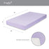 Everyday Kids Fitted Crib Sheet, 100% Soft Breathable Microfiber Baby Sheet, Fits Standard Size Crib Mattress 28in x 52in, Purple Nursery Sheet...