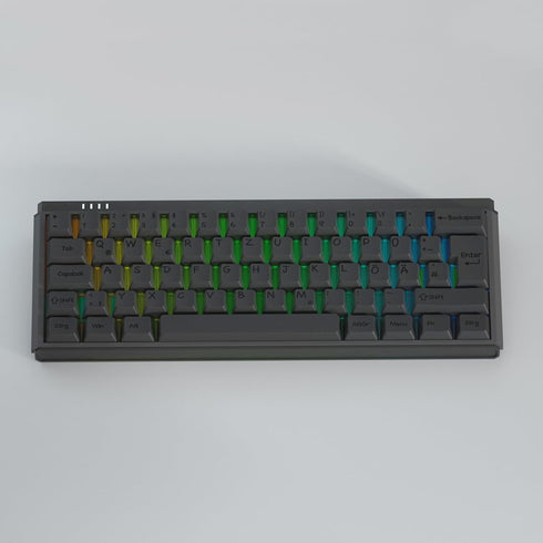 PBT German Gray Keycaps 144 Keys Cherry Profile DYE-Sub Custom Minimalist Keycaps for 60% 65% 70% 75% 100% Cherry Gateron MX Switches Mechanical K...