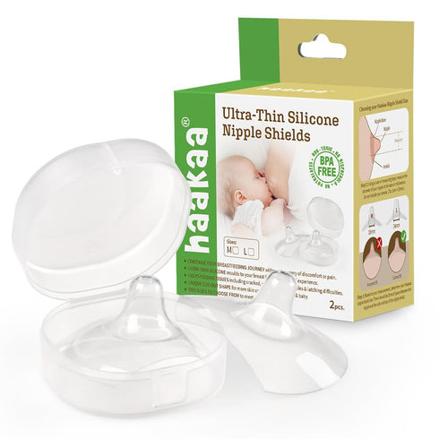 Haakaa Silicone Nipple Shields 2pk...