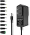DC 12V 1A Power Supply 12W AC Adapter 100-240V 50-60Hz AC to DC 12 Volt 1 Amp Power Adapter Transformer with 10 Tips for LED Strip Light CCTV Came...