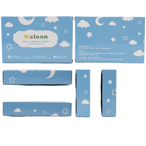 Vicloon Baby Security Blanket, Elephant Security Blanket for Babies, Soft Blanket for Baby Boys and Girls, Baby Snuggle Toy Baby Elephant Stuffed ...