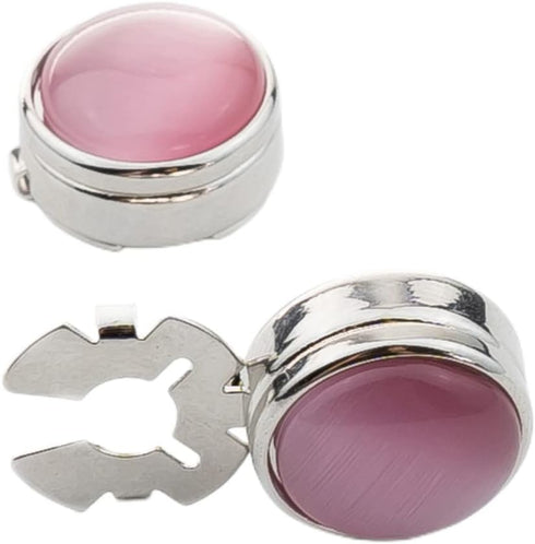 button covers for mens shirts button cover cufflinks cat eye button cover Ladies button covers (Silver-pink diameter 1.5cm)...