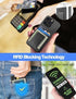 Magnetic Card Wallet Holder for Apple, Magnetic Card Holder Compatible with iPhone 12/13/ 14/15, Magnetic Leather Wallet for iPhone 15/15 Pro/14/1...