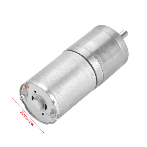 25GA-370 DC 12V Micro Motor Speed Reduction Geared Motor for Electronic Lock Outer Diameter 25 mm/1.0in(200RPM)...