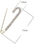 Women Crystal Big Safety Pin Jewelry Brooch Knit Scarf Lapel or Collar Brooch Pin...