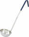 Winco Stainless Steel Ladle with Blue Handle, 8-Ounce, Medium...