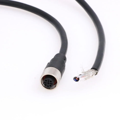Eonvic Industrial M12 Female 4 Pin Connector Molded PVC Aviation Sensor Cable...