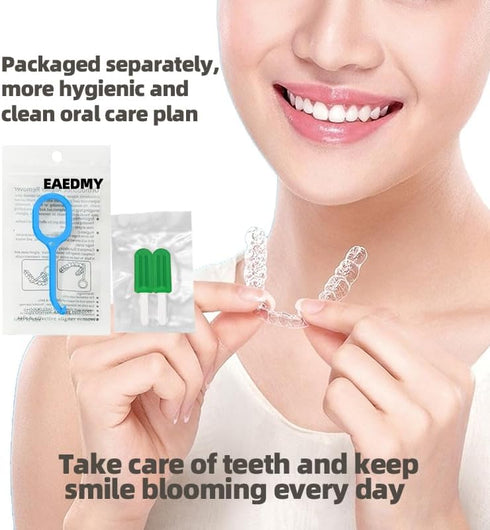12PCS Clear Aligner Removal Tools with 2 PCS Aligner Chewies Accessories for Invisible Retainers and Dentures, Dental Orthodontic Aligner Removal ...