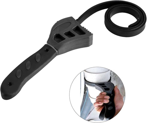 Oil Filter Spanner, Circuit Board Repair Hand Tools Jar Lids Tighten Loosen Adjustable Plumbing Tool Universal Strap Rubber Wrenches Multifunction...