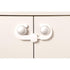 Dreambaby Secure -A-Lock - Child Proof Sliding Safety Locks - Suitable for Mushroom Knobs & D-Shaped Cabinet Door Handles - White - Model ?L712...