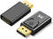 2Pcs DisplayPort to HDMI Adapter Converter Display Port Male DP to HDMI Female HD TV Cable Adapter Video Audio for PC TV Zuya-05 0...