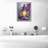 UPABLUNSO Flower Diamond Painting 5D Lantern Diamond Art Kits Purple Floral Chic Full Circle Crystal Spot Diamond Art Kit for Wall Decor Room Deco...