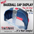 Baseball Cap Display; Wall Mounted Hat Rack; Baseball Cap Storage & Organization; Great for Cap Collectors (12)...