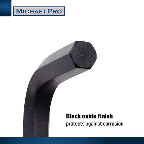 MichaelPro MP001048 Ball End Hex Key Set, 9pc Allen Wrench Set in Metric, Comes with a Convenient Storage Holder with Hook...