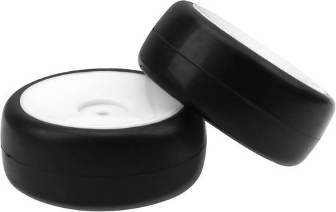 Plastic Wheel Rims 12mm Hex Hub & Rubber Tires w/Foam Compatible with HSP Tamiya HPI Kyosho 1/10 On-Road Touring Car WLtoys 1/14 144001 RC 1/18 A9...