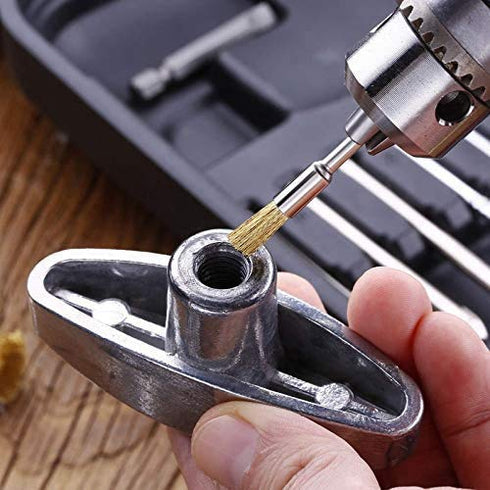 90 Pcs Wire Brushes Set, Rocaris Brass Wire Wheels Pen Brushes Set Kit Accessories for Rotary Tool...