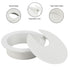 20 Pack 2 Inch/50mm Round Plastic Desk Grommets, White Wire Organizer Caps, PC Computer Port Cable Hole Cover Plug Bushings, Perfect for Hide Data...