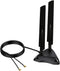Dual Band 2.4GHz 5GHz 5.8Ghz RP-SMA Gaming WiFi 6E 802.11ac/ax Wireless Antenna with Magnetic Base for Intel AX201 AX200 PCIe NGFF WiFi USB Card P...
