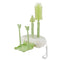 Bottle Brush Set-6 in 1 Baby Bottle Cleaner Set with Drying Rack,Silicone Baby Bottle Brush,Straw Brush,Nipple Brush,Soap Dispenser and Storage Bo...