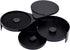 3 Tier Bar Glass Rimmer, Margarita Cocktail Salt and Sugar Glass Rimmer,Bartender tool(BLACK)...