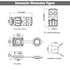 7 Pin Connector, Waterproof Solder Connector, Aviation Wire Connector for Automotive, Power, Marine, and Other Indoor/Outdoor Industrial Electrica...