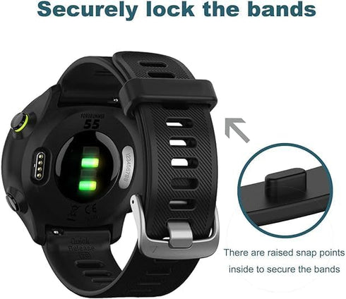 Replacement Smart Wrist Watch Accessory Band Strap for Garmin Forerunner 220/230/235/620/630/735XT/235Lite, One Size...
