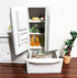 1:12 Scale 1/12 Mini Furniture minihouse Kitchen White Refrigerator Fridge with 2 Doors Furniture Accessories Wooden Refrigerator Fridge Freezer.....