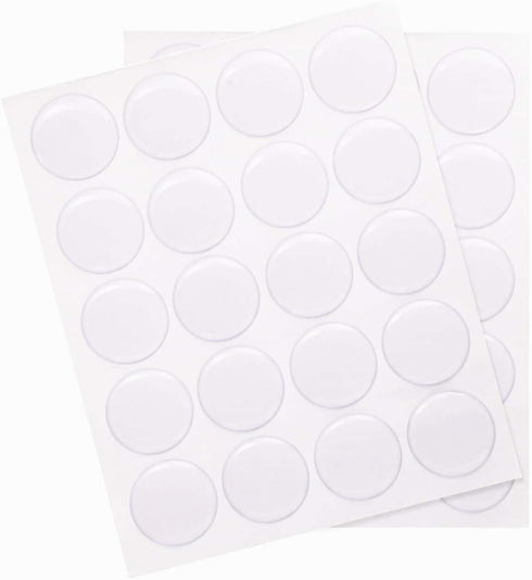 JOYINGLE Epoxy Stickers 1 inch Round Clear Epoxy Resin for Bottle Cap Pendants Or DIY Crafts 100 Pieces...