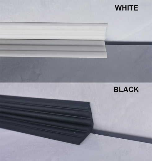 Inside & Outside Corner Trim, Peel and Stick Wall Molding Trim 3D DIY Decorative Lines for Wall Floor Window Door Ceiling and More,Flexible,Self-A...