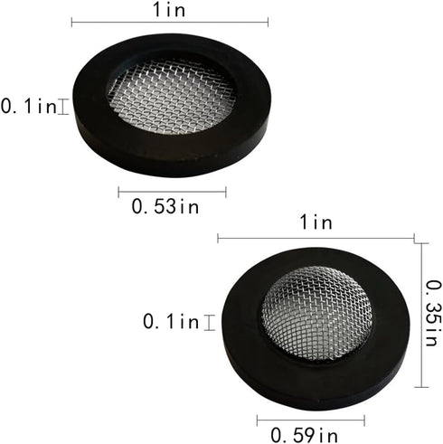 10 Pieces Stainless Steel Filter Hose Washers Inlet Hose Screen Washer Repair Kit for 5/8 inch Washing Machine and 3/4 inch Garden Hose Connector,...