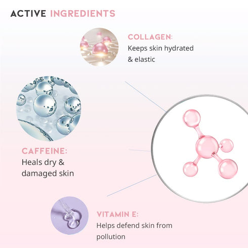 Caffeine Eye Cream Serum For Dark Circles and Puffiness, Eye Bag Treatment for Men & Women, Caffeine, Collagen, Vitamin E, Korean EVE Vegan Facial...