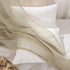 MIULEE 2 Panels Farmhouse Solid Color Beige Sheer Curtains Elegant Grommet Window Voile Panels/Drapes/Treatment for Bedroom Living Room (54X84 Inc...