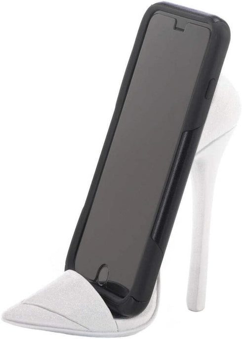 Dazzling White Shoe Phone Holder 6x2.5x5.25...