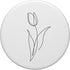 Minimalist Tulip Design Pop Socket: PopSocket Floral PopSockets PopGrip: Swappable Grip for Phones & Tablets PopSockets Adhesive PopGrip...