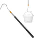 Pool Skimmer Basket Hook Skimmer Basket Pole 62.9 Inch Skimmer Lid Lifting Hook Fit for Pool Skimmer Basket with Handle Pool Filter Basket Pool Ho...