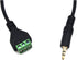 12 Inch 1/8" 3.5mm TRS Male Jack Terminal Block Audio Cable, 3.5mm 3 Pole Stereo Headphone AUX Bolt Screws Terminal Balun Solderless Adapter Conne...