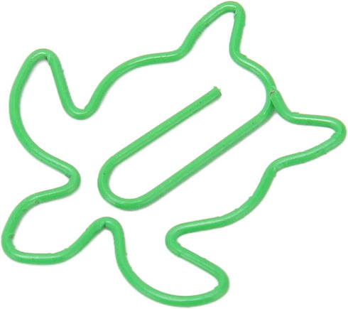 Fancy Paperclips, 100Pcs Small Paper Clips Strong Clamping Widely Used for School (Sea Turtle)...
