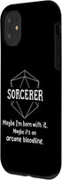 iPhone 11 Sorcerer Funny Character Joke Roleplaying Games RPG Gamer Case...
