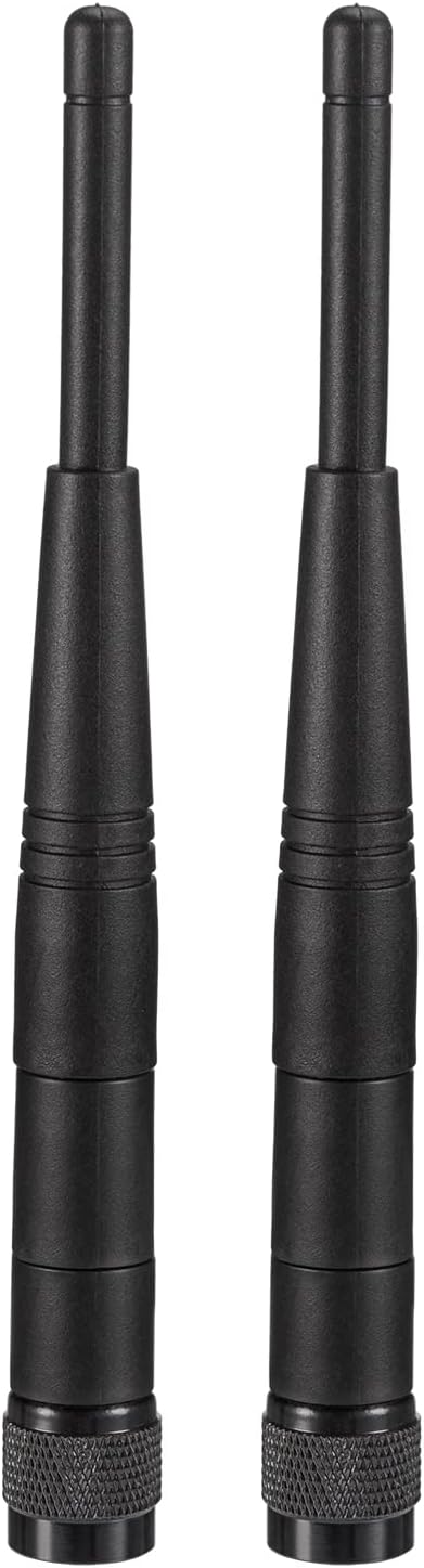 Eightwood 5dBi 2.4GHz WiFi Antenna RP-TNC Male Antennas (2-Pack) Compatible with Trimble Robotic Total Stations, Wireless Router Linksys WRT54G...